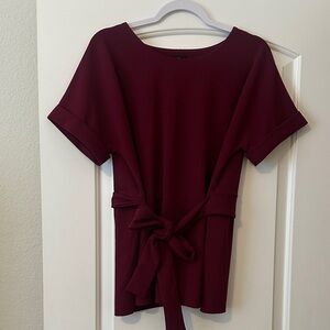 Elegant Burgundy Women's Top